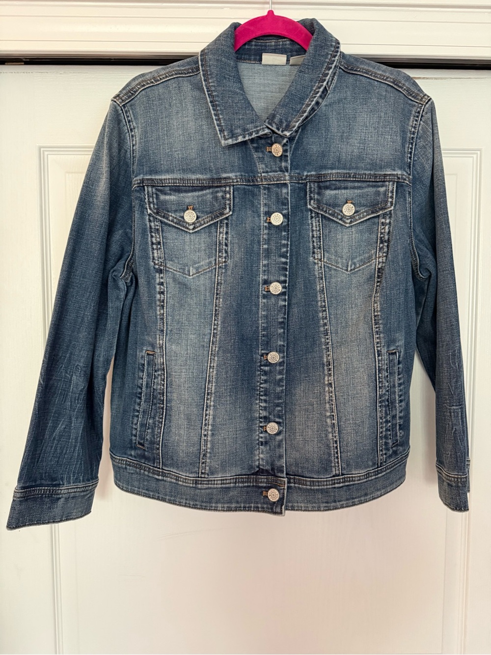 Chico's Blue Denim Jean Jacket